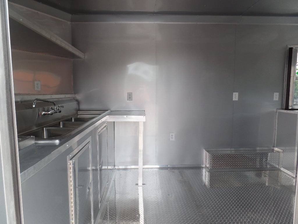 8.5′ x 16′ Concession Food Trailer Orange Catering Event — photo 2