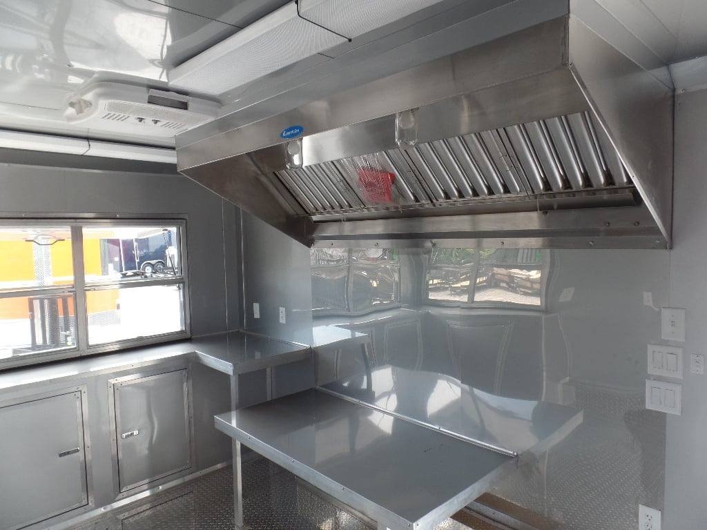 8.5′ x 16′ Concession Food Trailer Orange Catering Event — photo 6