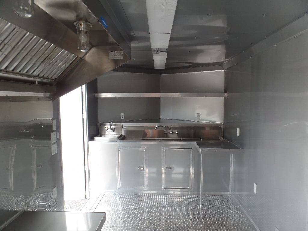 8.5′ x 16′ Concession Food Trailer Orange Catering Event — photo 5