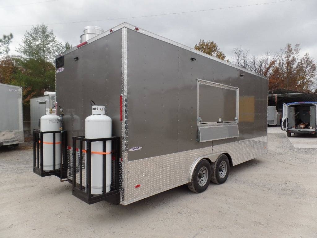 8.5′ x 20′ Light Pewter Concession Food Trailer With Appliances — photo 13