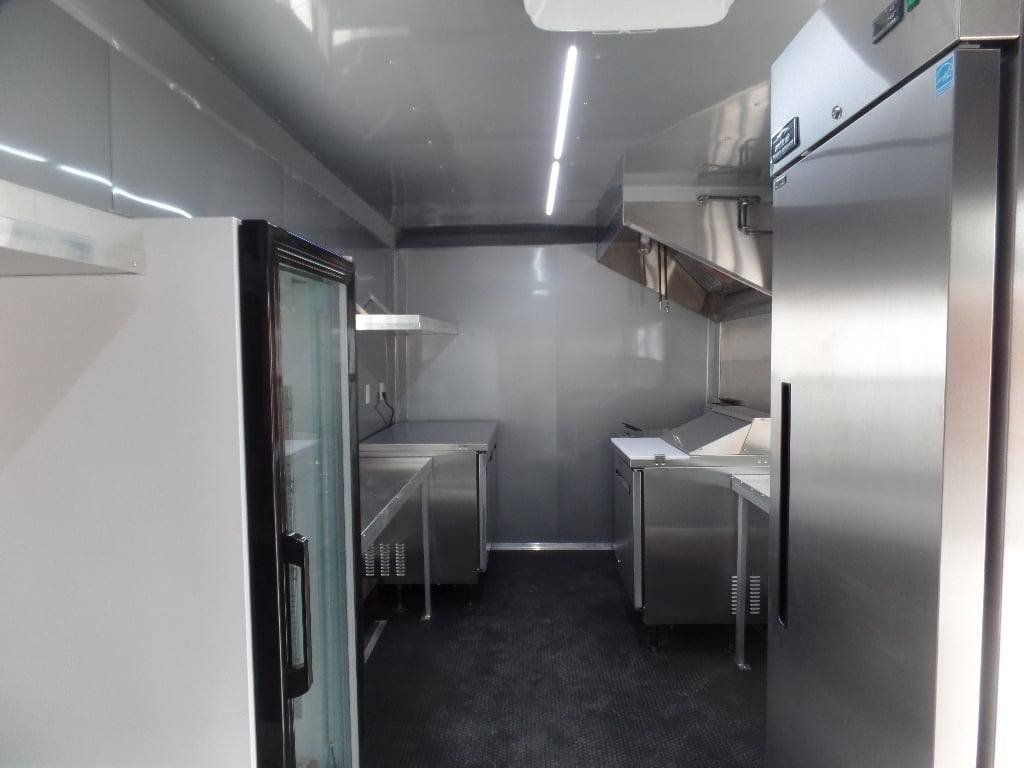 8.5′ x 20′ Light Pewter Concession Food Trailer With Appliances — photo 3