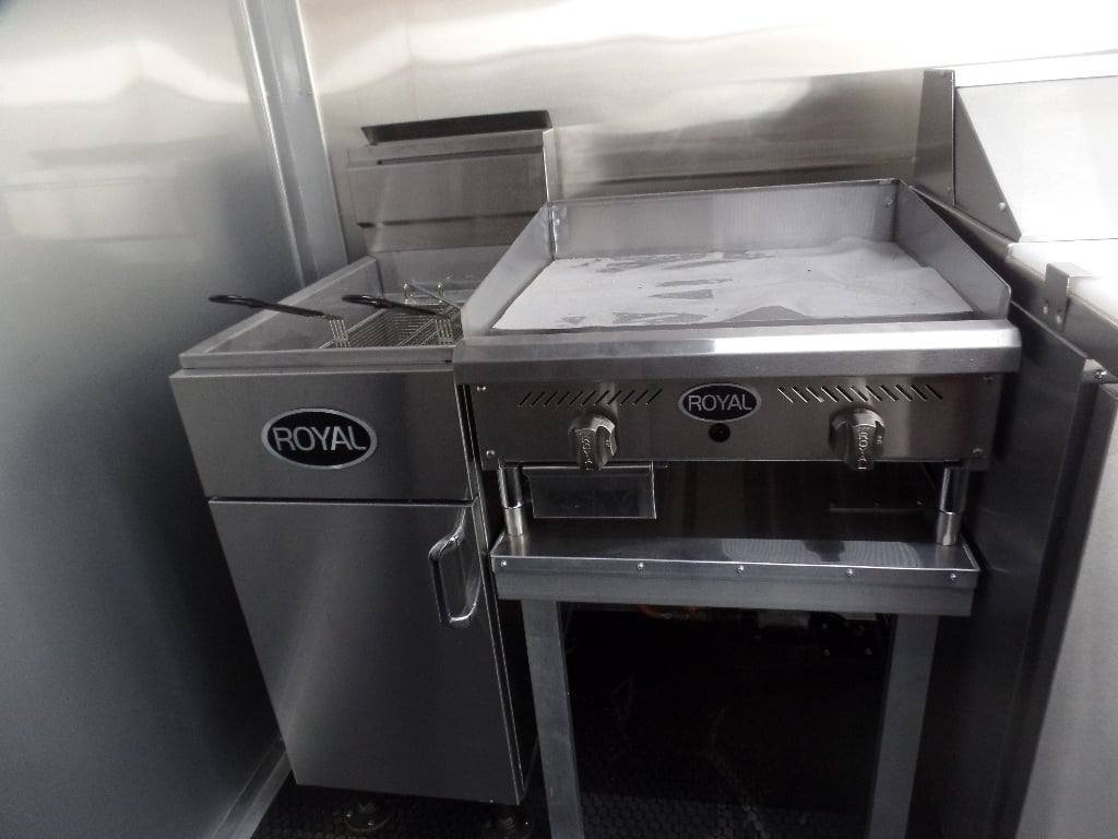 8.5′ x 20′ Light Pewter Concession Food Trailer With Appliances — photo 5
