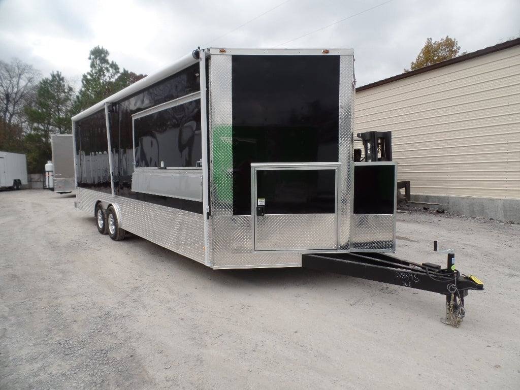 8.5′ x 24′ Black Concession Food Trailer With Appliances — photo 9