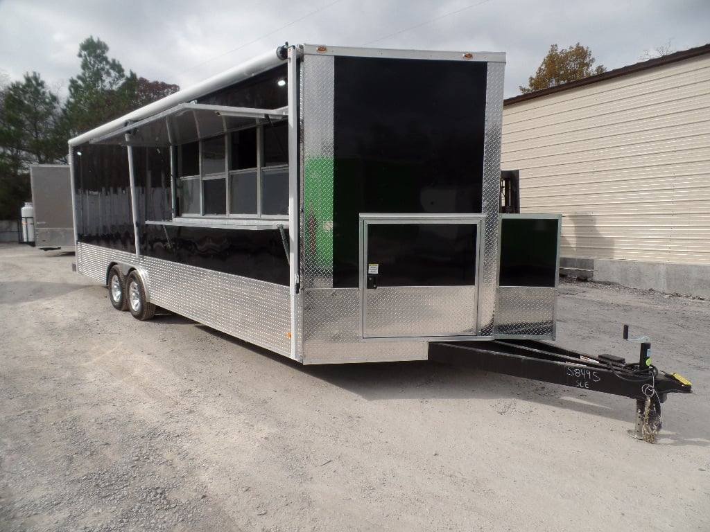 8.5′ x 24′ Black Concession Food Trailer With Appliances — photo 13