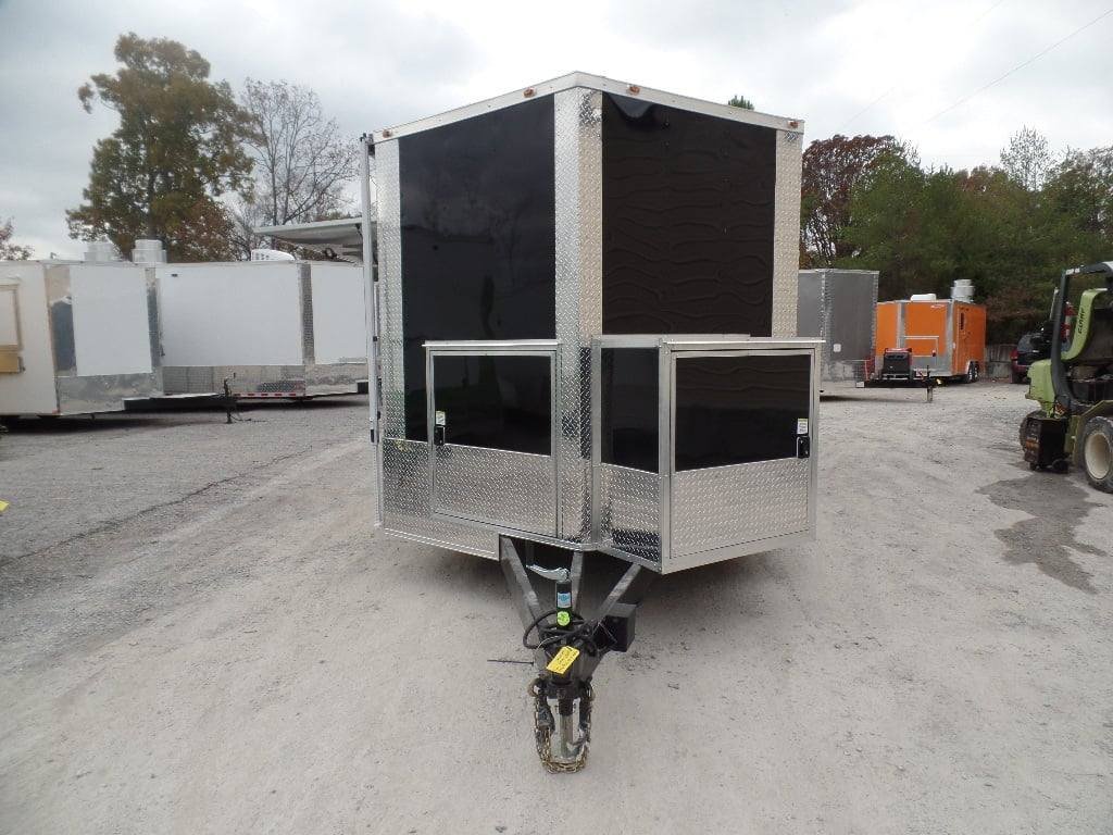 8.5′ x 24′ Black Concession Food Trailer With Appliances — photo 4