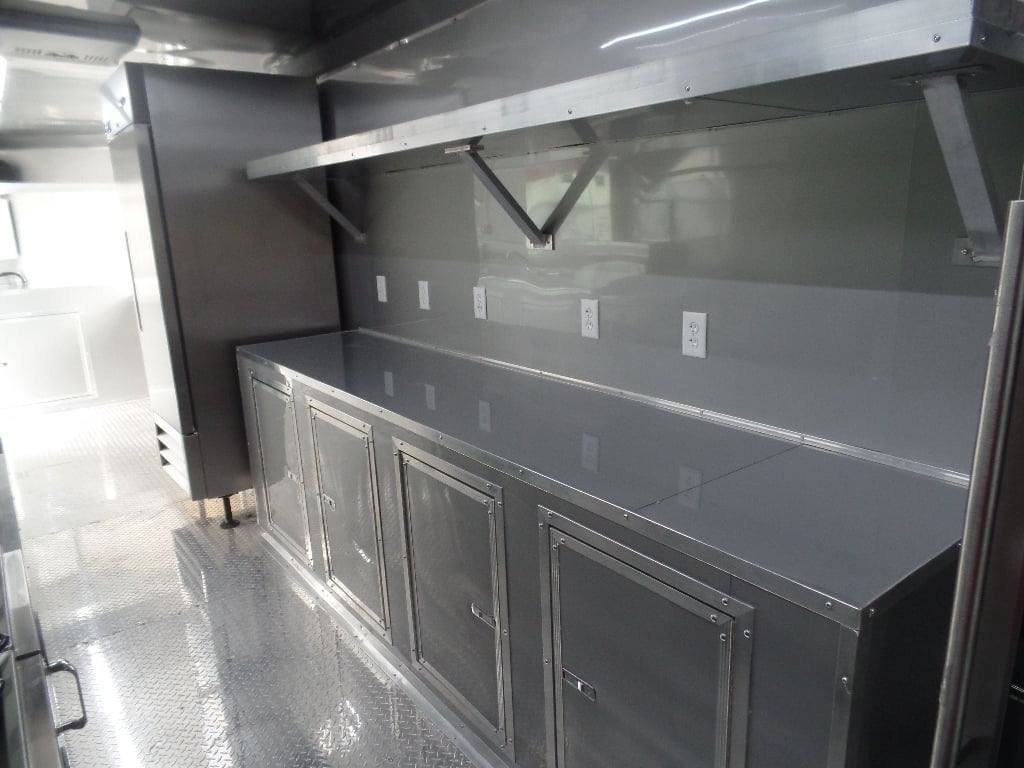 8.5′ x 24′ Black Concession Food Trailer With Appliances — photo 3