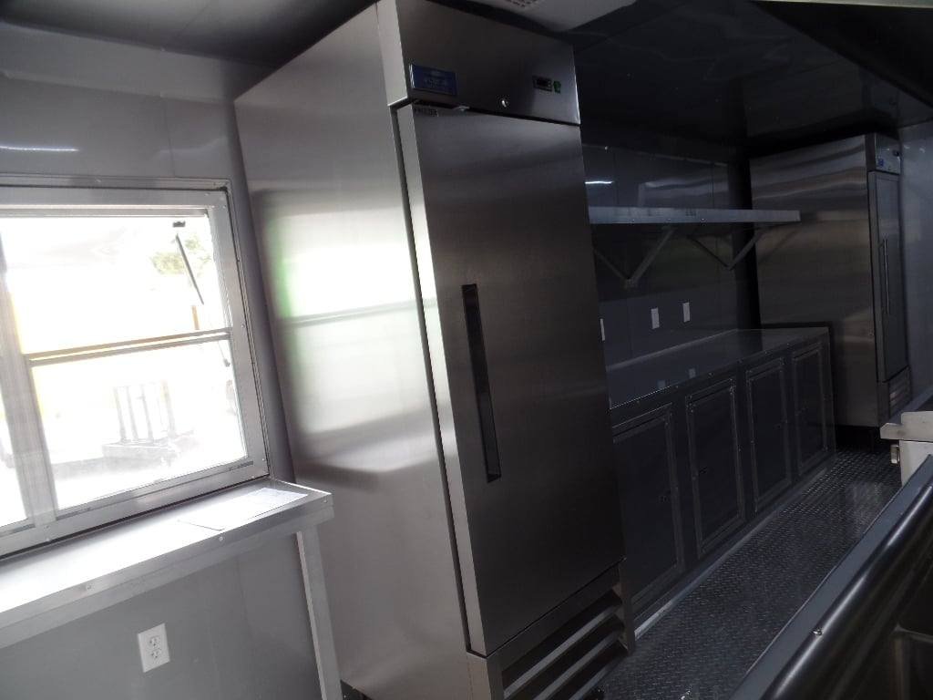 8.5′ x 24′ Black Concession Food Trailer With Appliances — photo 10