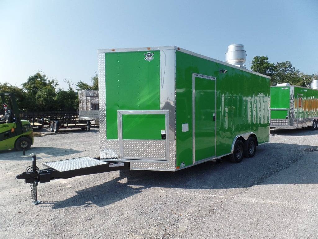 8.5′ x 18′ Concession Trailer Lime Green Event Catering — photo 4