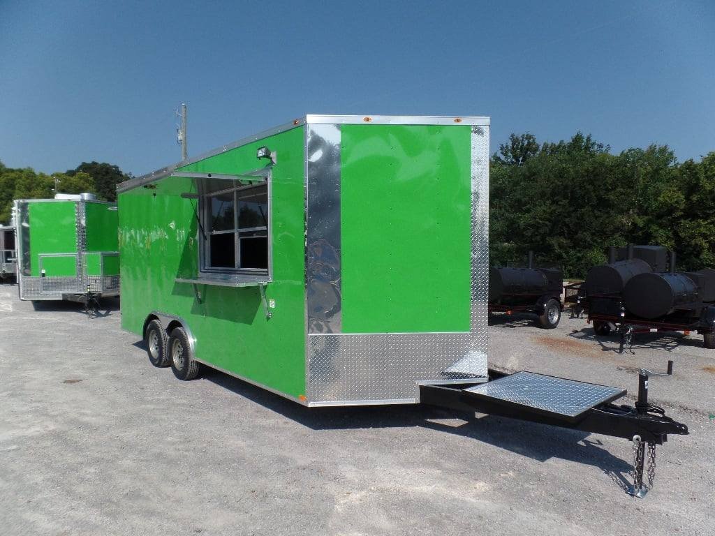 8.5′ x 18′ Concession Trailer Lime Green Event Catering — photo 7