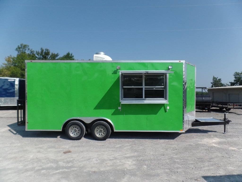 8.5′ x 18′ Concession Trailer Lime Green Event Catering — photo 12