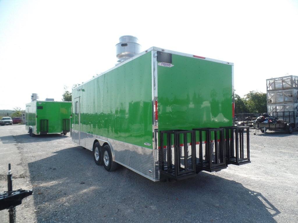 8.5′ x 24′ Concession Trailer Food Electric Green Event Catering — photo 7