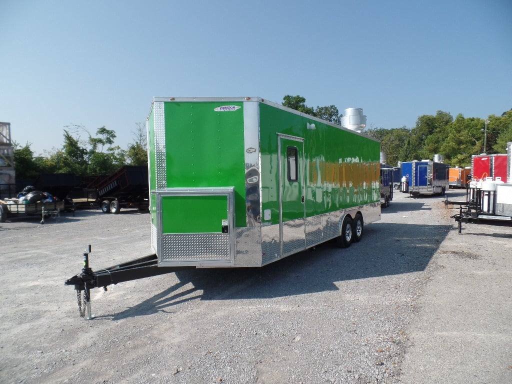 8.5′ x 24′ Concession Trailer Food Electric Green Event Catering — photo 2