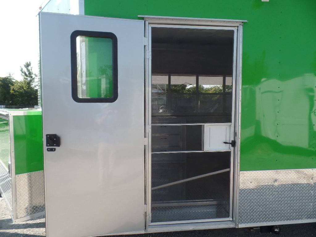 8.5′ x 24′ Concession Trailer Food Electric Green Event Catering — photo 11