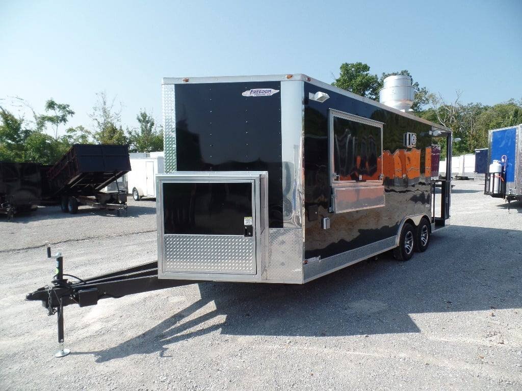 8.5′ x 20′ Concession Food Trailer Black BBQ Event Catering — photo 3