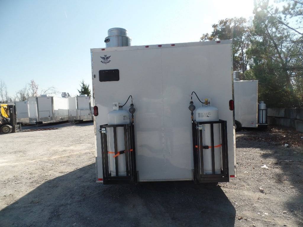 8.5′ x 16′ White Concession Food Trailer With Appliances — photo 5