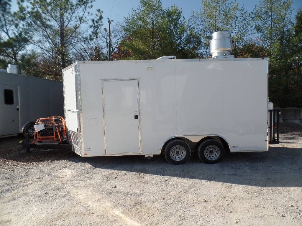 8.5′ x 16′ White Concession Food Trailer With Appliances — photo 12
