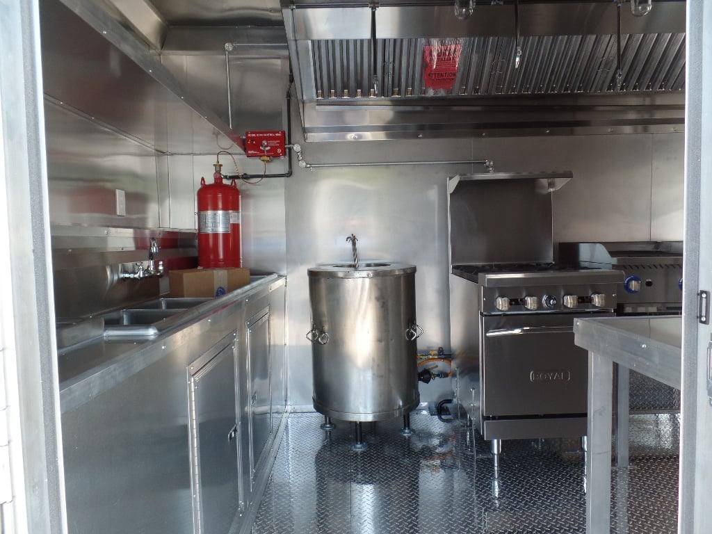 8.5′ x 16′ Concession Food Trailer Orange With Appliances — photo 5