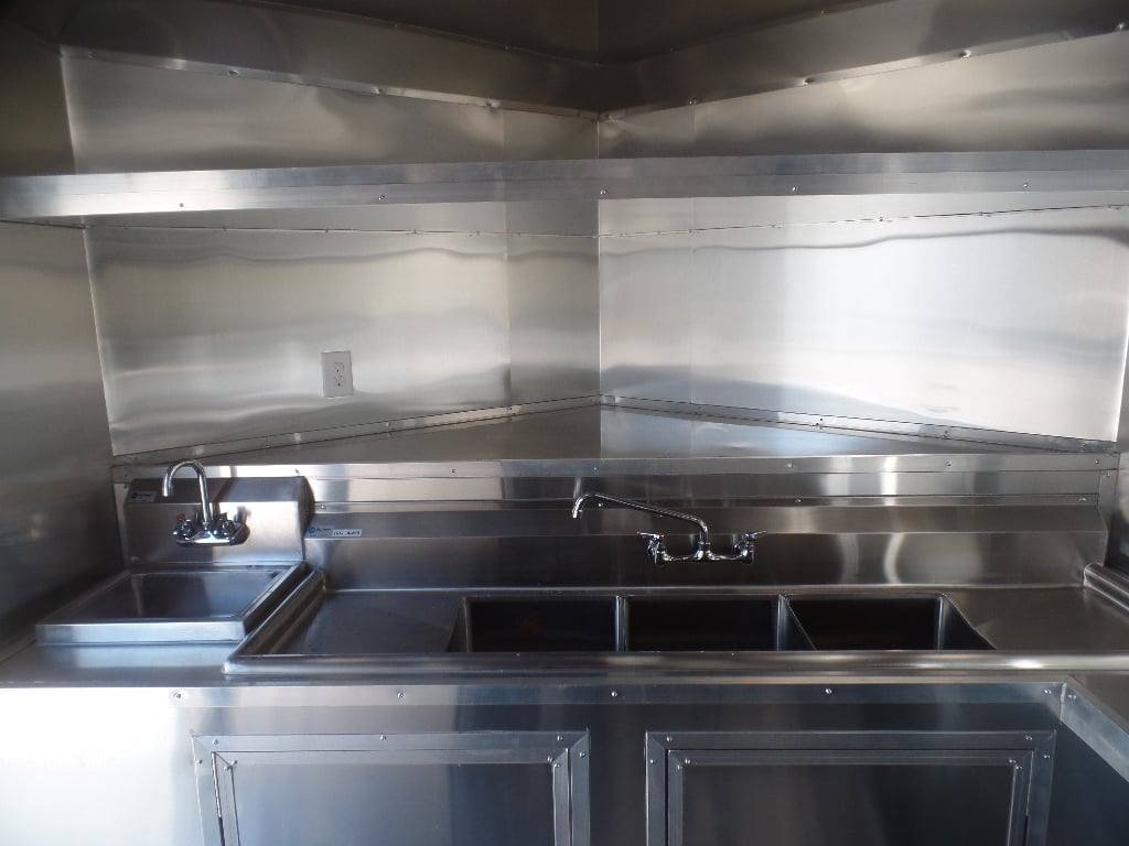 8.5′ x 16′ White Concession Food Trailer With Appliances — photo 4