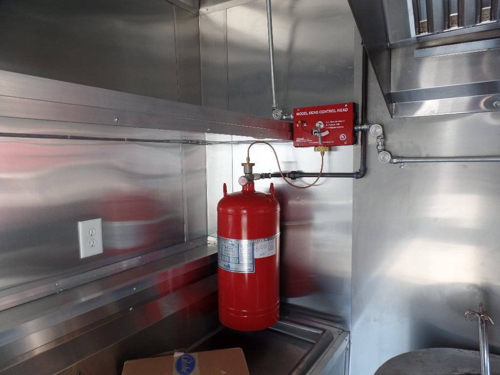8.5′ x 16′ Concession Food Trailer Orange With Appliances — photo 4