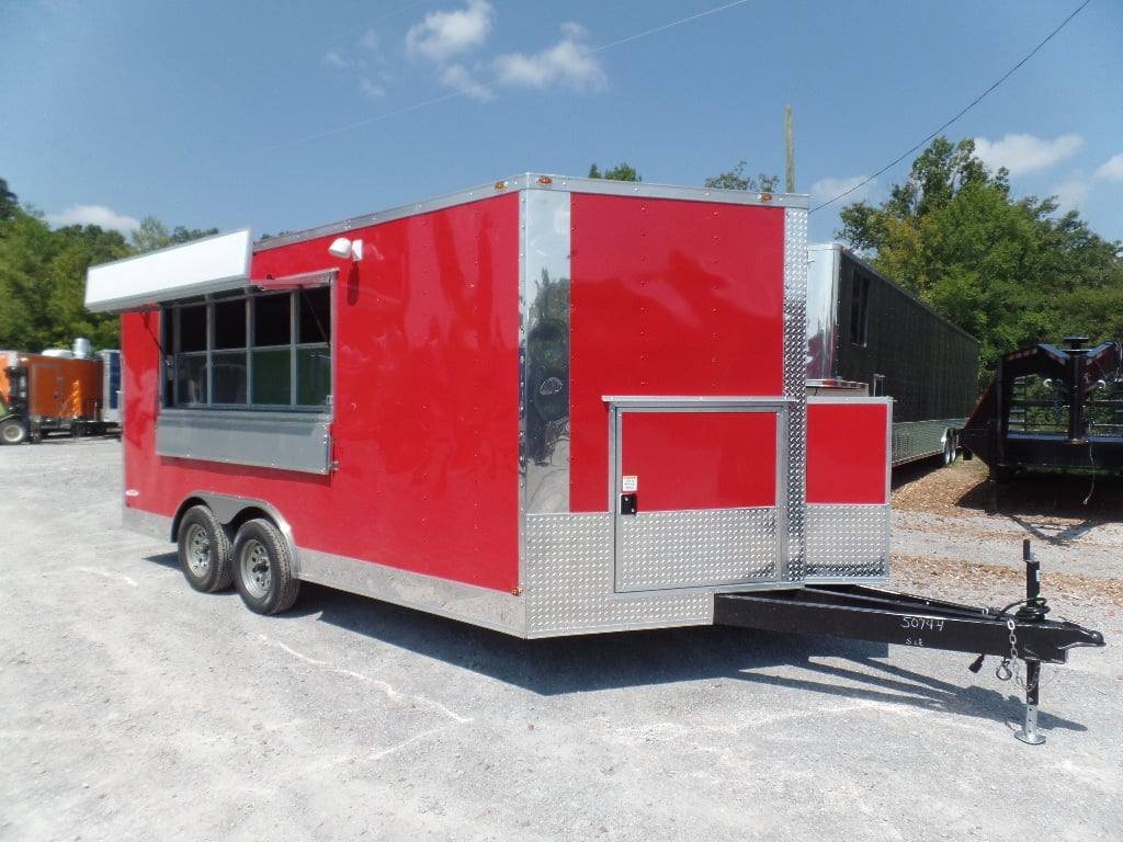 8.5′ x 16′ Concession Food Trailer Red Event Catering — photo 4