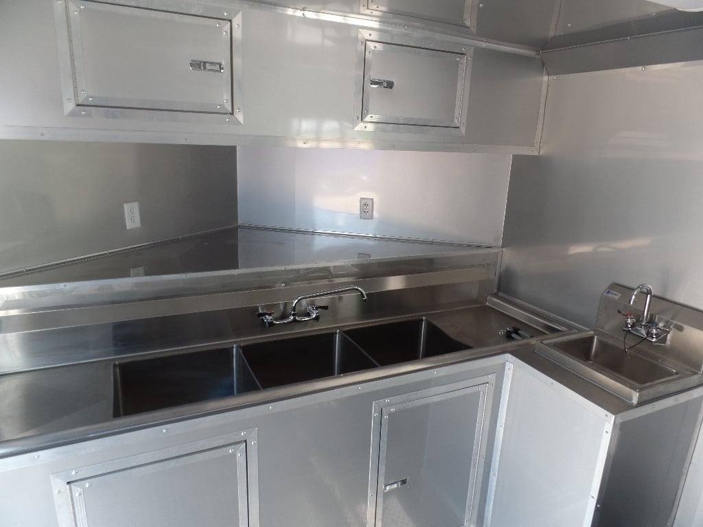 8.5′ x 16′ Concession Food Trailer Red Event Catering — photo 5