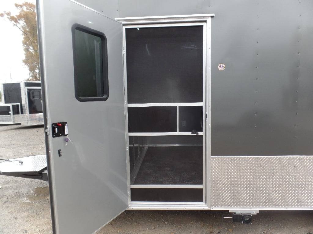 8.5′ x 20′ Charcoal Grey Vending Concession Food Trailer — photo 10