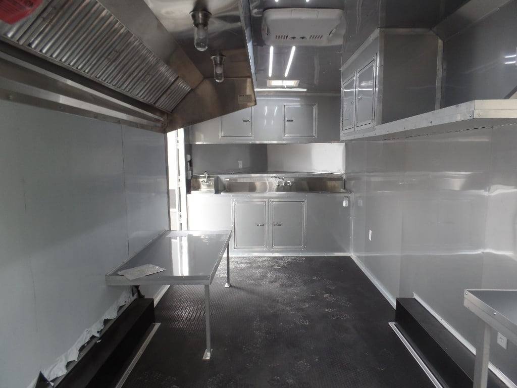8.5′ x 20′ Charcoal Grey Vending Concession Food Trailer — photo 13