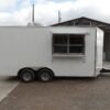 8.5 x 16 white food event trailer with 5-foot window