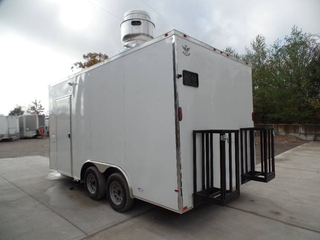 8.5′ x 16′ White Concession Food Event Trailer — photo 4