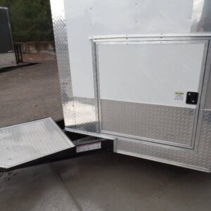 8.5 x 16 white food event trailer with 5-foot window - view 15