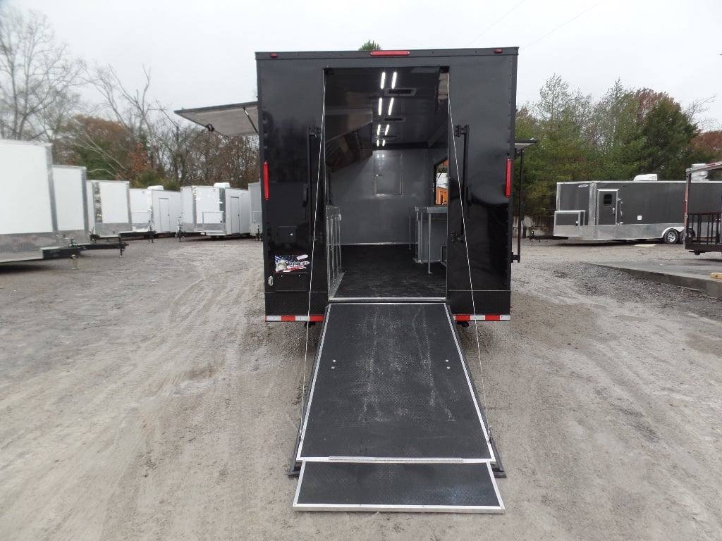 8.5′ x 34′ Black Goose Neck Concession Food Trailer — photo 15