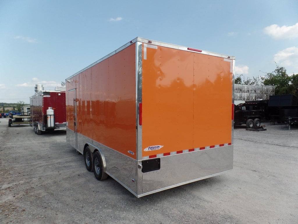 8.5′ x 20′ Concession Food Trailer Orange With Appliances — photo 12