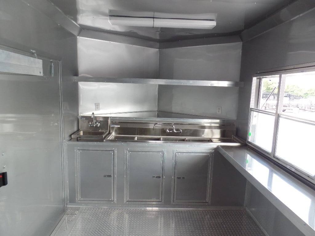 8.5′ x 20′ Concession Food Trailer Orange With Appliances — photo 13