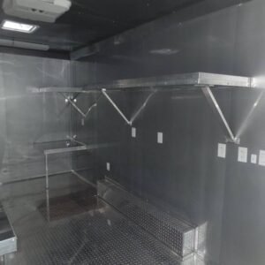 8.5 x 20 orange concession trailer with wide 6-foot window - view 5