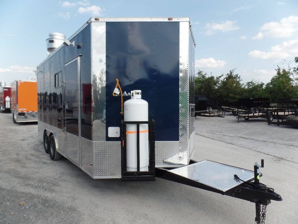 8.5′ x 18′ Concession Food Trailer Indigo Blue With Appliances — photo 13