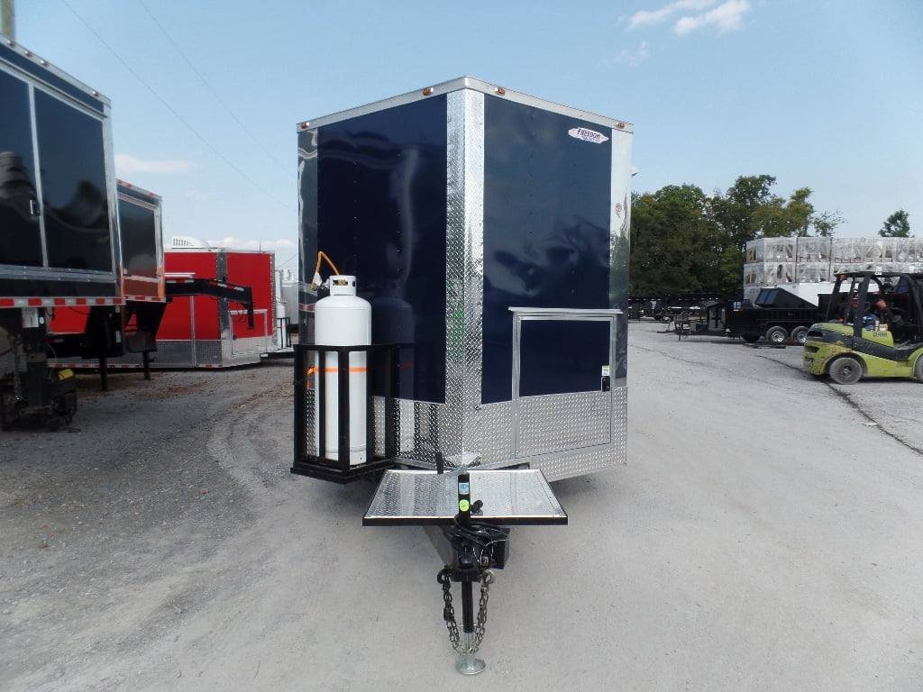 8.5′ x 18′ Concession Food Trailer Indigo Blue With Appliances — photo 5