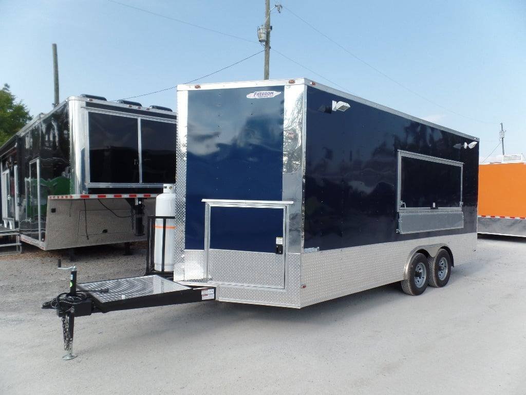 8.5′ x 18′ Concession Food Trailer Indigo Blue With Appliances — photo 12