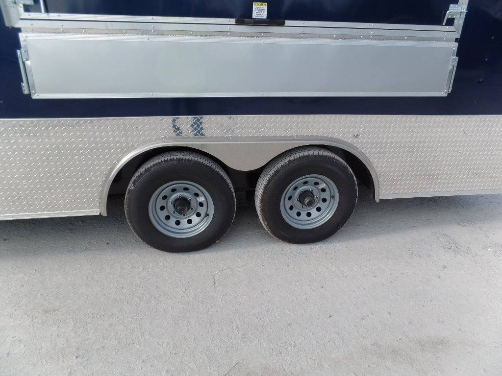8.5′ x 18′ Concession Food Trailer Indigo Blue With Appliances — photo 3