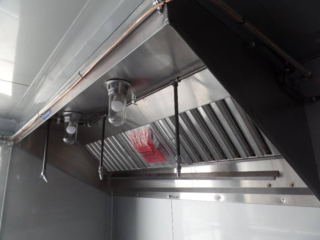 8.5′ x 16′ Black Porch Style Concession Food Trailer — photo 6