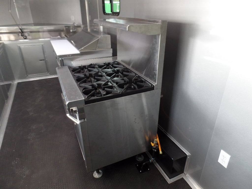 8.5′ x 18′ Concession Food Trailer Indigo Blue With Appliances — photo 4
