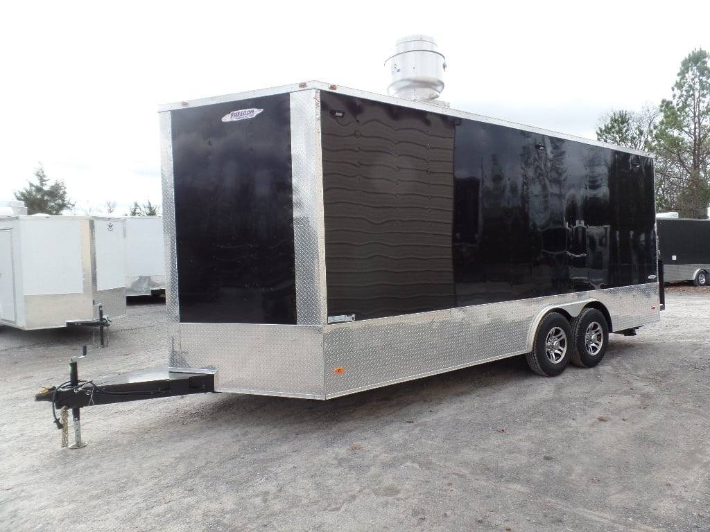 8.5′ x 20′ Black Concession Food Event Catering Trailer — photo 14