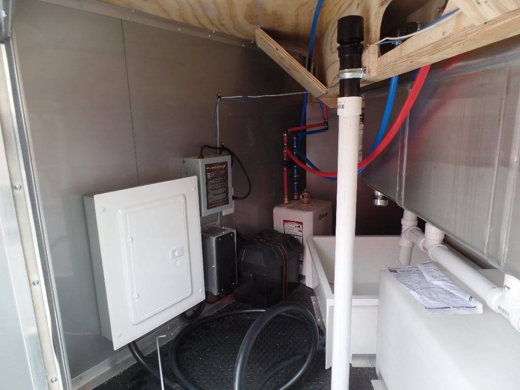 8.5′ x 24′ Black BBQ Porch Style Concession Food Trailer — photo 4