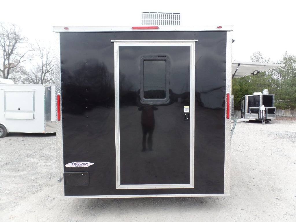 8.5′ x 18′ Black Concession Food Event Catering Trailer — photo 7