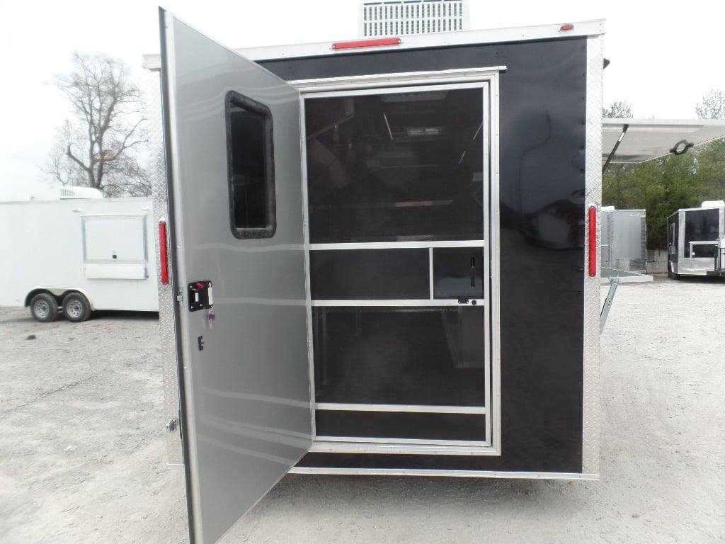 8.5′ x 18′ Black Concession Food Event Catering Trailer — photo 8