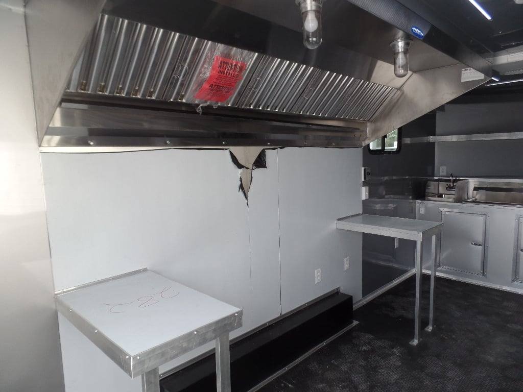 8.5′ x 18′ Black Concession Food Event Catering Trailer — photo 12