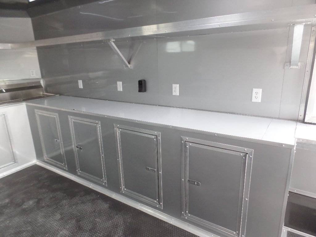 8.5′ x 18′ Black Concession Food Event Catering Trailer — photo 15