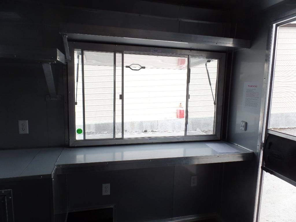 8.5′ x 18′ Black Concession Food Event Catering Trailer — photo 5