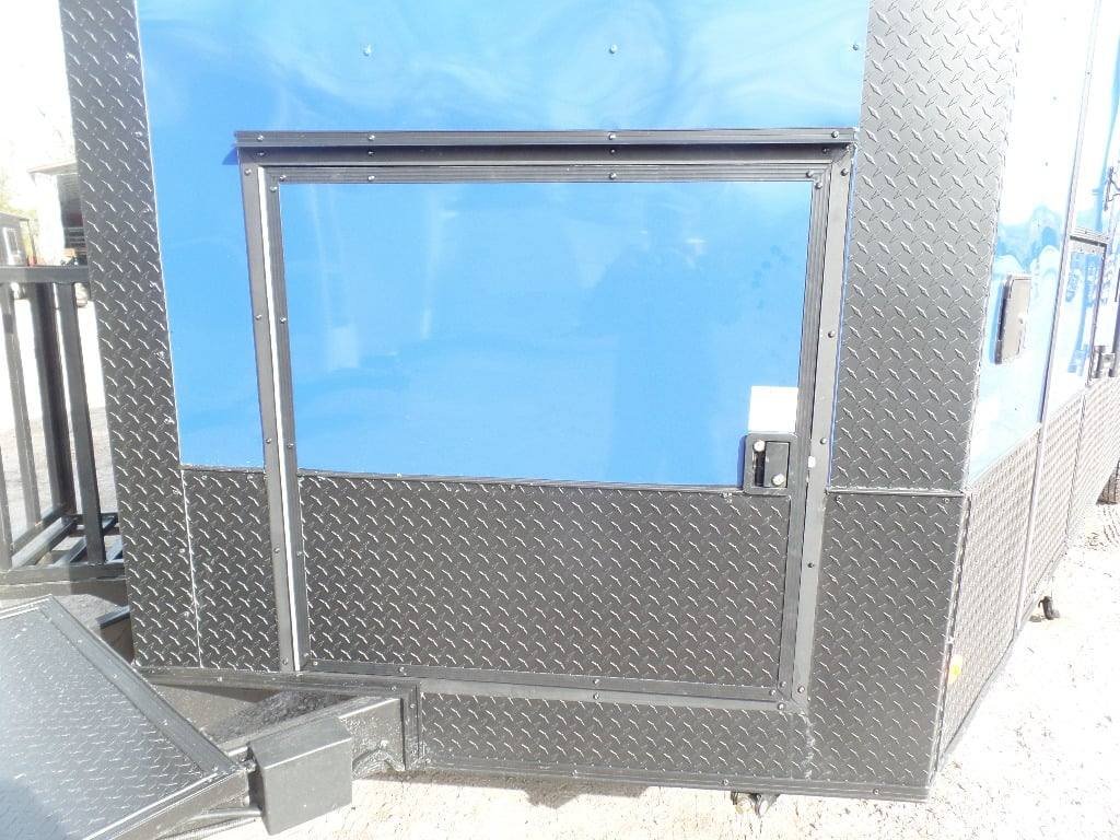8.5′ x 22′ Cobalt Blue BBQ Porch Concession Food Trailer — photo 8