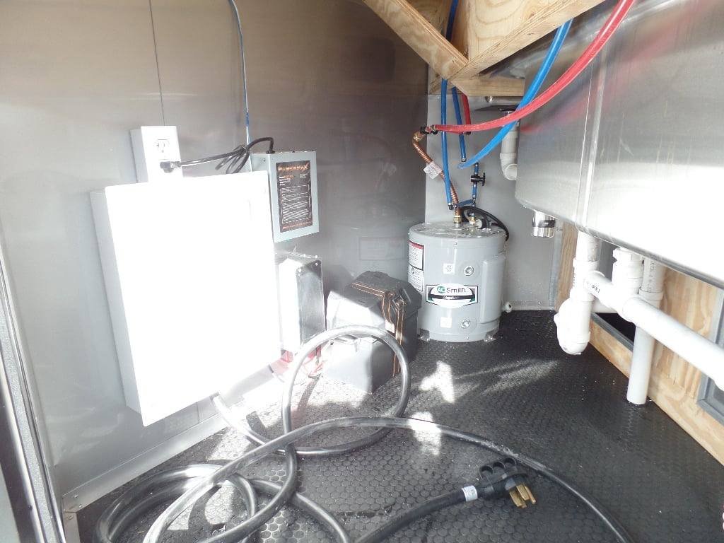 8.5′ x 22′ Cobalt Blue BBQ Porch Concession Food Trailer — photo 7