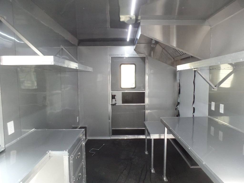 8.5′ x 22′ Cobalt Blue BBQ Porch Concession Food Trailer — photo 10